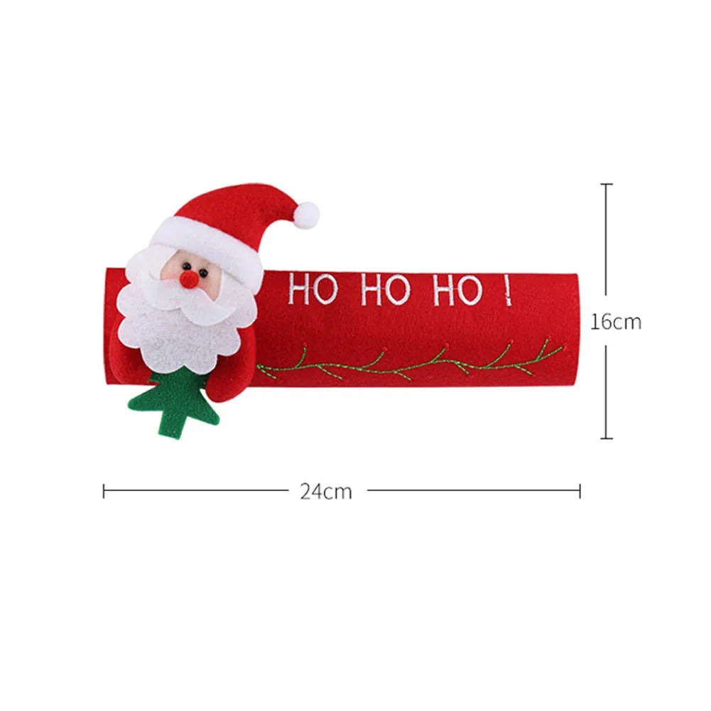 Christmas Refrigerator Door Handle Covers