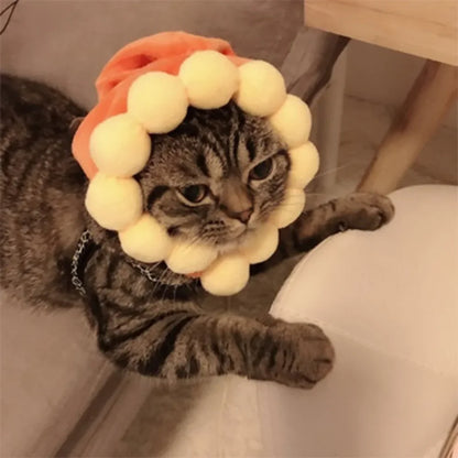 Sunflower Funny Hat for Cat Dogs