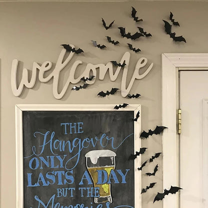 3D Pvc Bat on The Wall