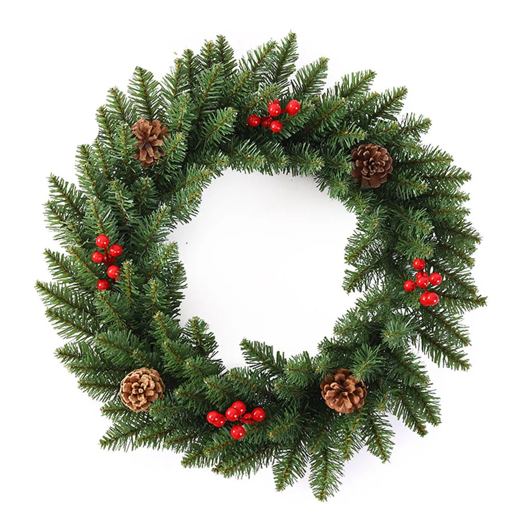 Christmas Wreath - Elegant Seasonal Decor - Decorative Wreath for Home & Holiday