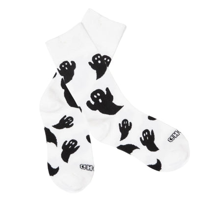 Spooky Ghostly Pattern Middle Calf Socks