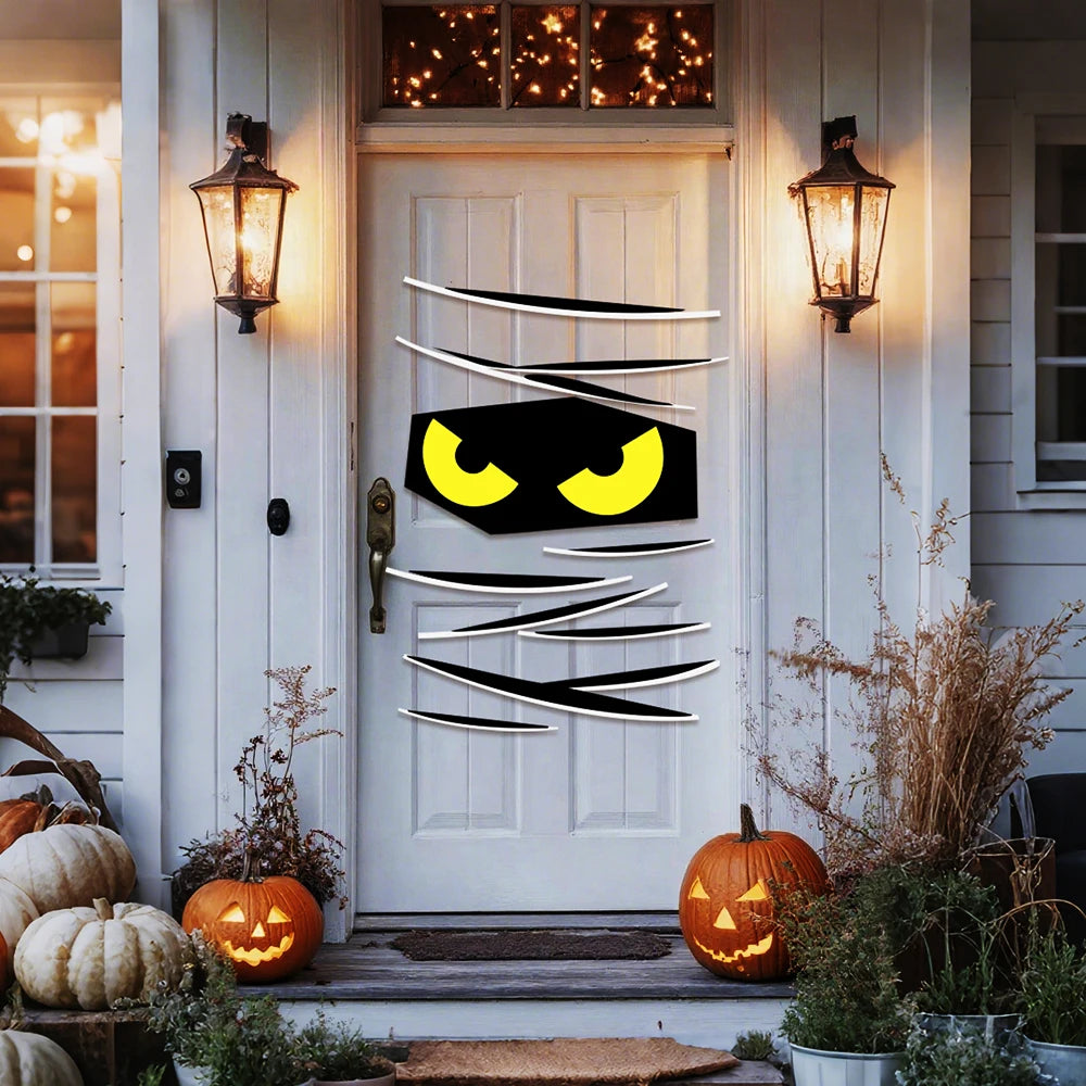 Halloween decorations room door stickers