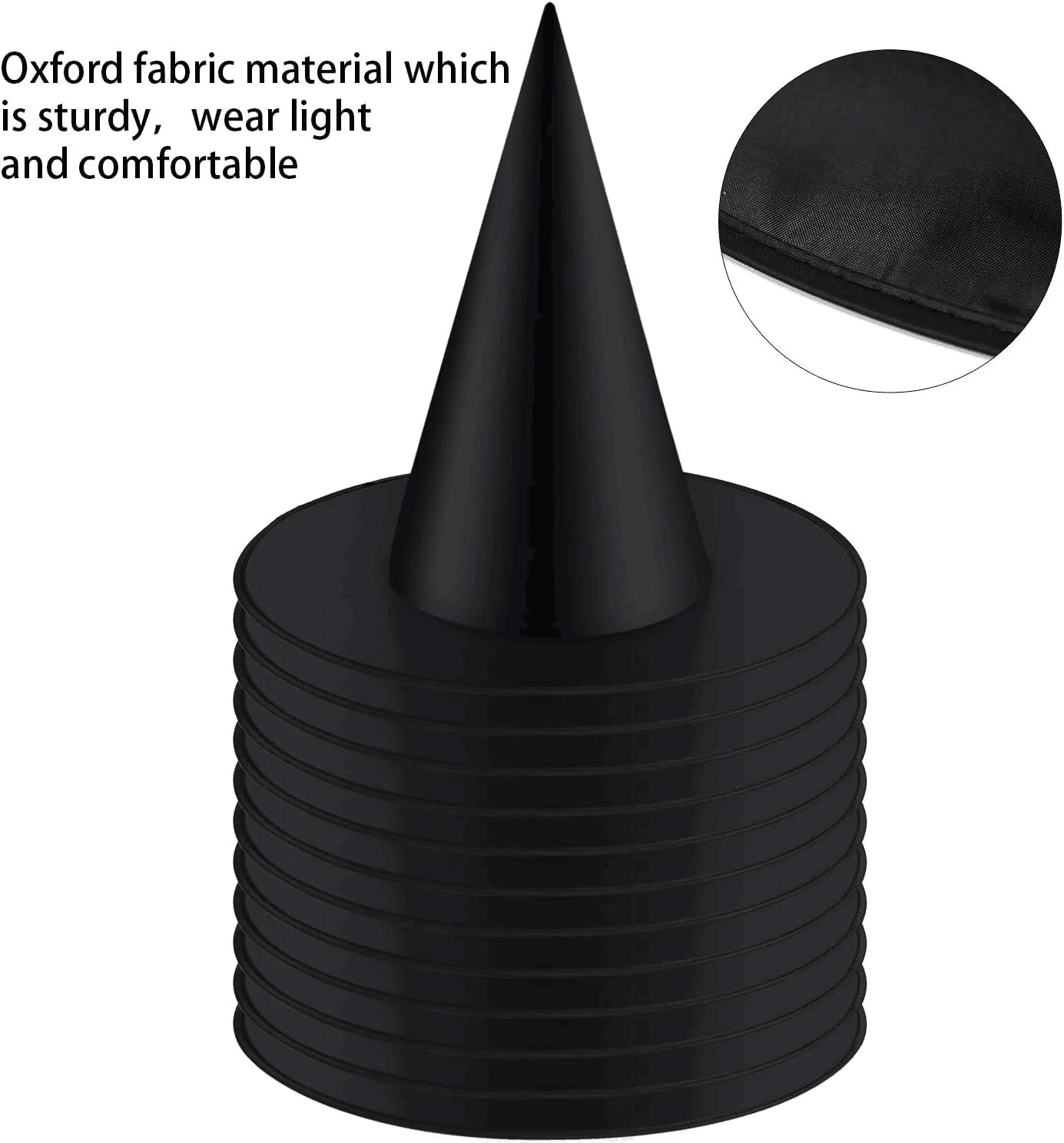 12pcs Halloween Witch Hat Cap