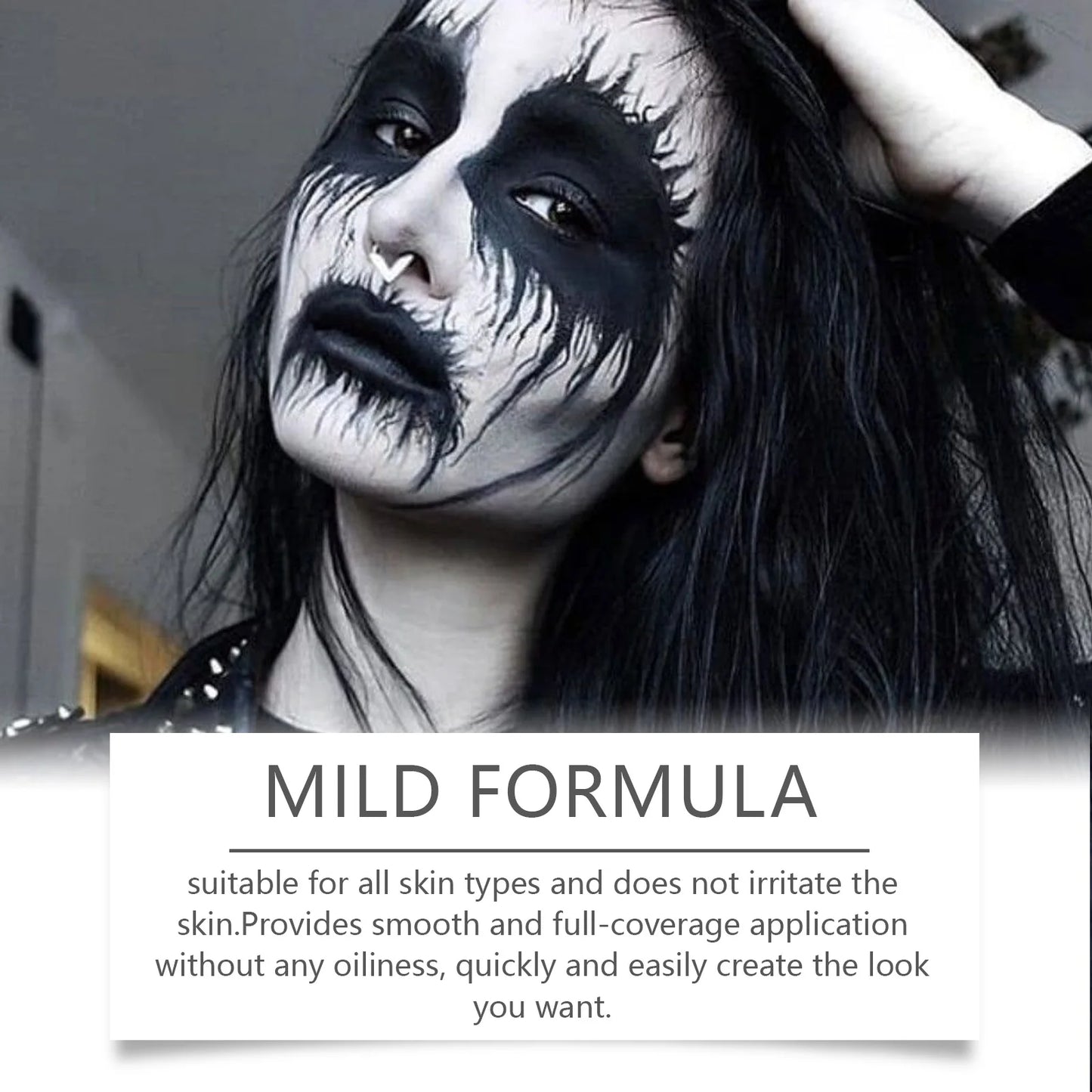 Halloween Party Liquid Face and Body Paint Black 120ml