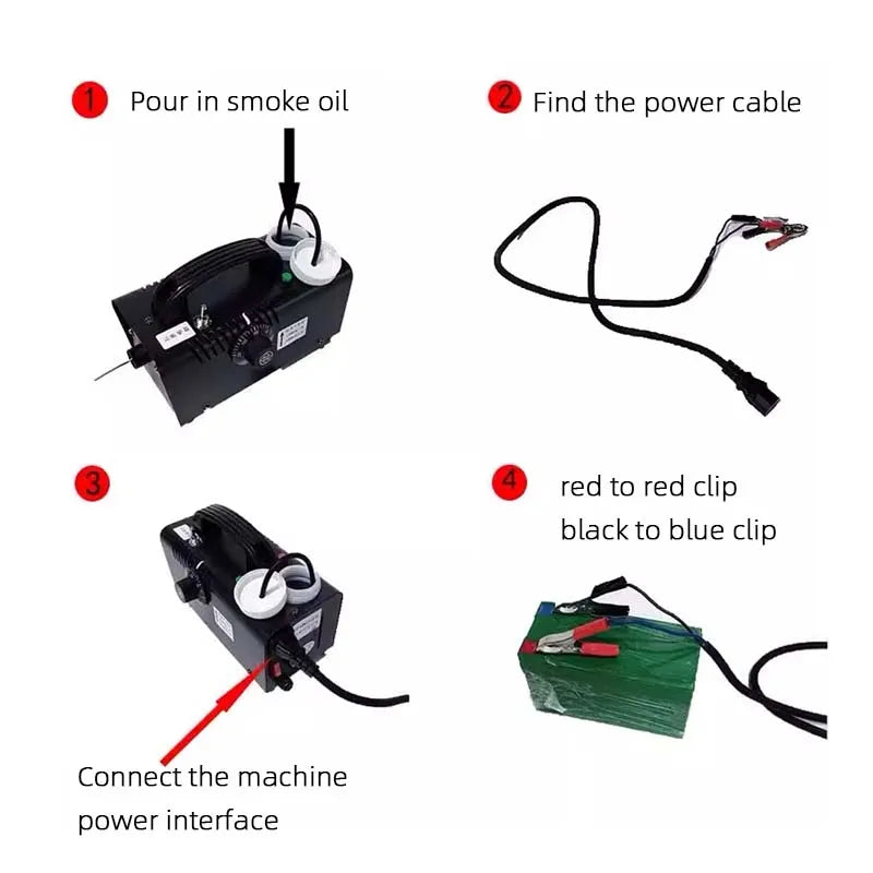 Water Mist Fog Machine 12V Low Smoke Machine