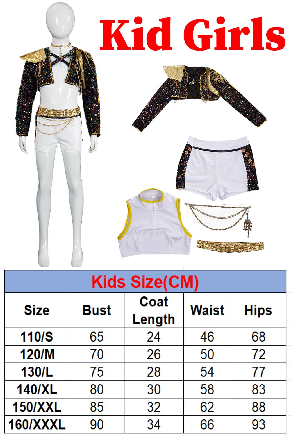 Adult Kids Rumi Demons Hunter of KPop Suit