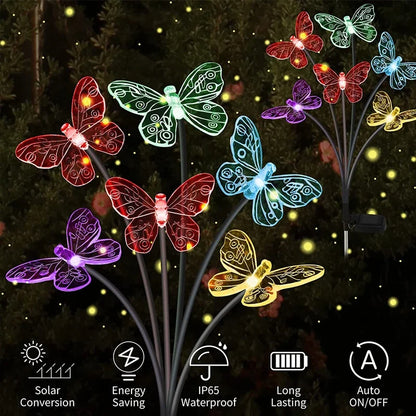 LED Solar Bee Firefly Butterfly Lights