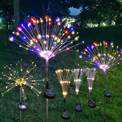 Solar Ground Insertion Dandelion Light String - Outdoor Waterproof Christmas Decorative Light