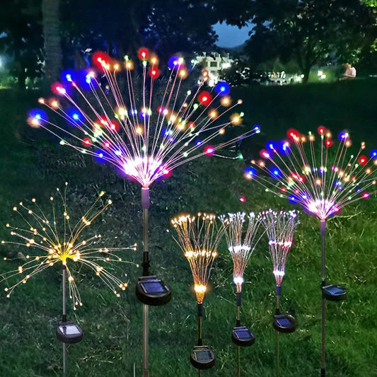 Solar Ground Insertion Dandelion Light String - Outdoor Waterproof Christmas Decorative Light