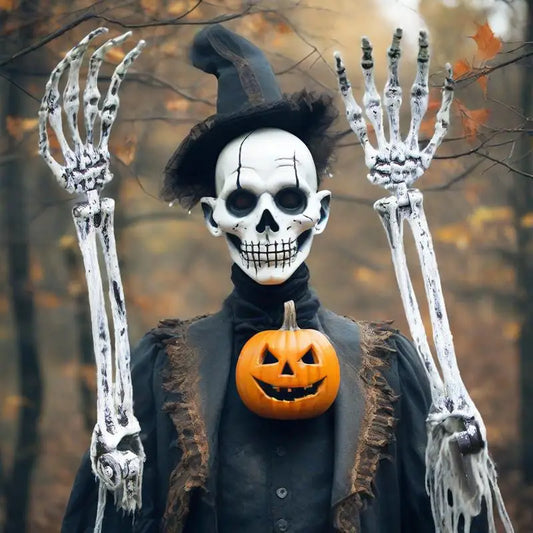 1Pcs Halloween Decorations Realistic Skull Head