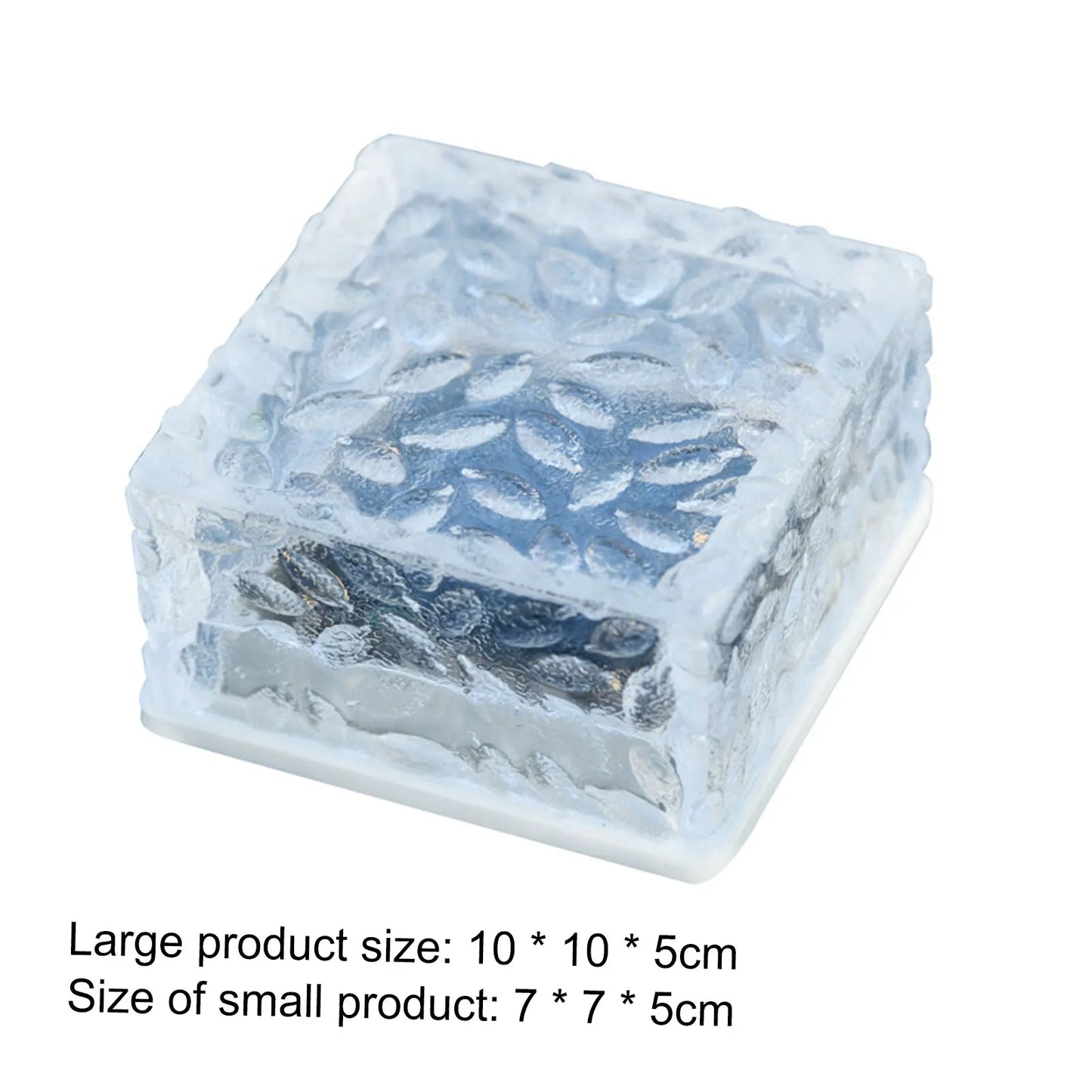 4/6LED Ice Cube Brick Waterproof Solar Outdoor Lights LED