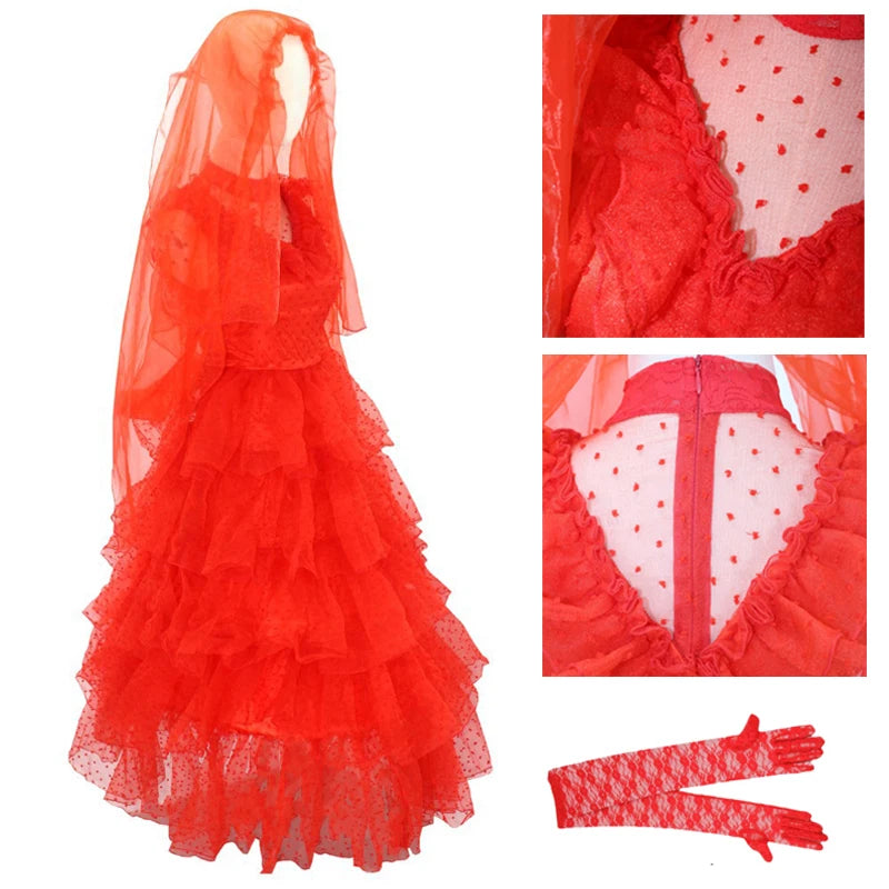 Beetle Bride Lydia Deetz Cosplay Costume
