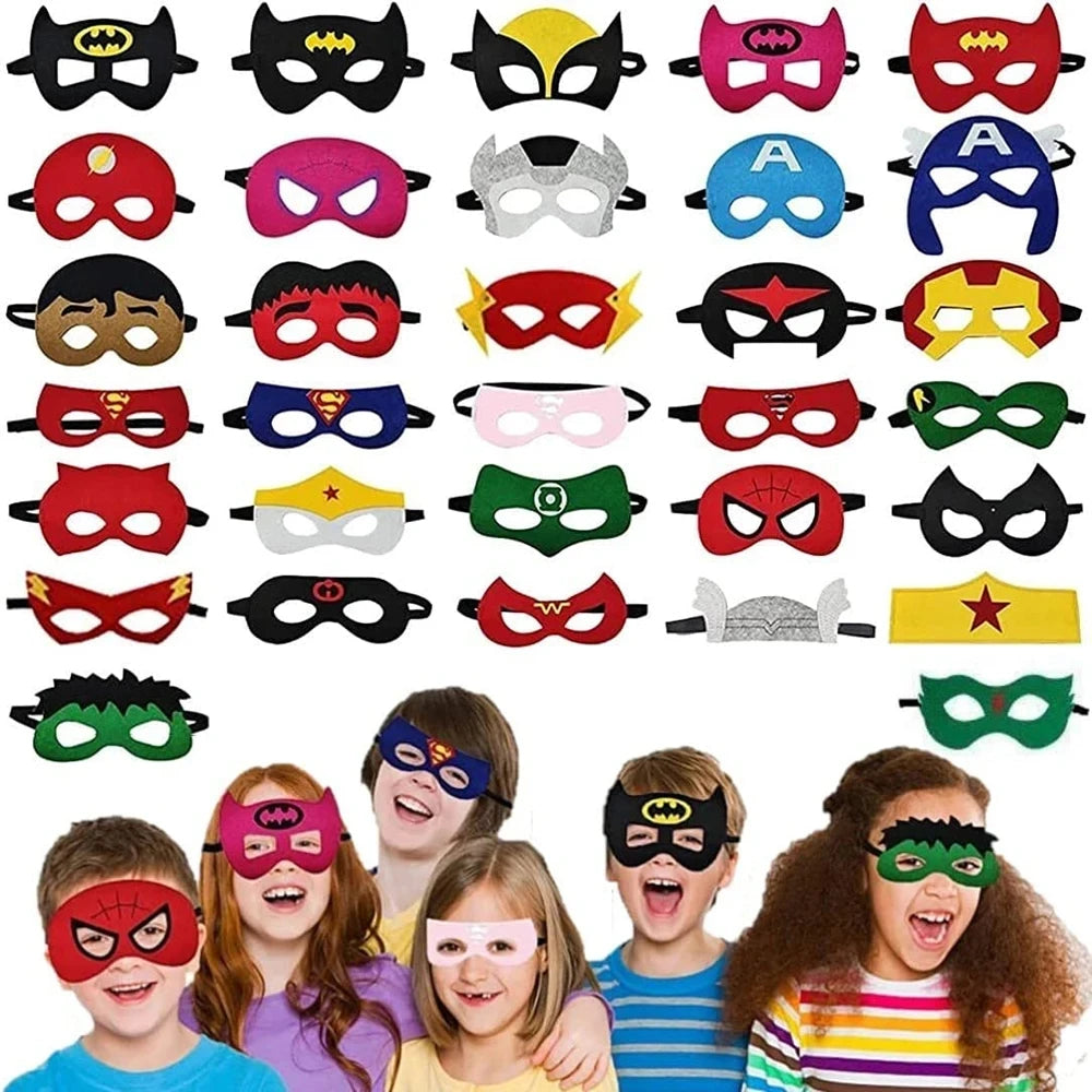 32Pcs Halloween Superhero Masks
