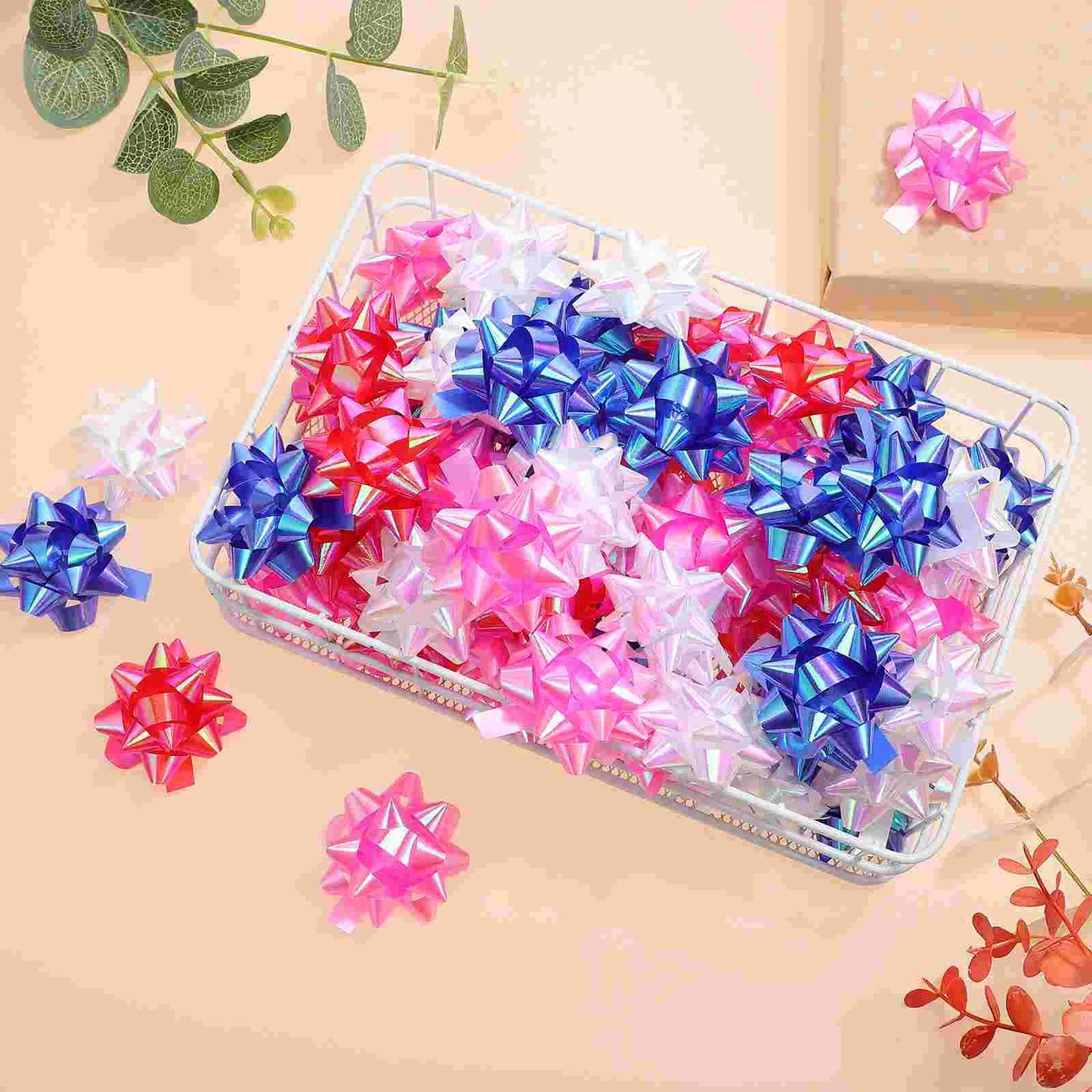 30 Pcs Star Flower Decoration Room Pull Bows Big Box Wrap