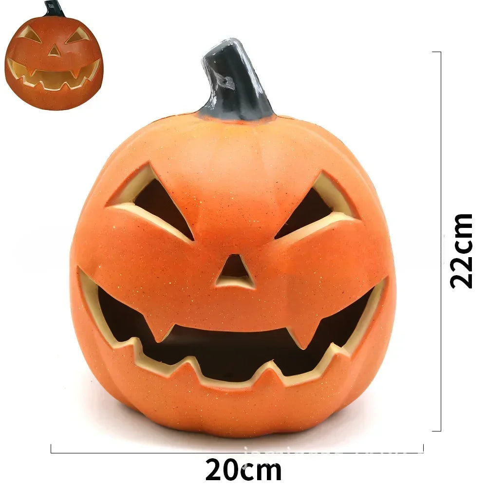 Jack-o Lantern Ghost Face Pumpkin Light