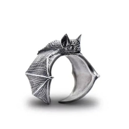 Halloween Vintage Bat Design Wing Rings for Women