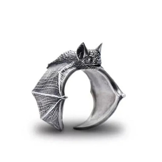 Halloween Vintage Bat Design Wing Rings for Women