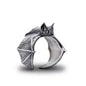 Halloween Vintage Bat Design Wing Rings for Women