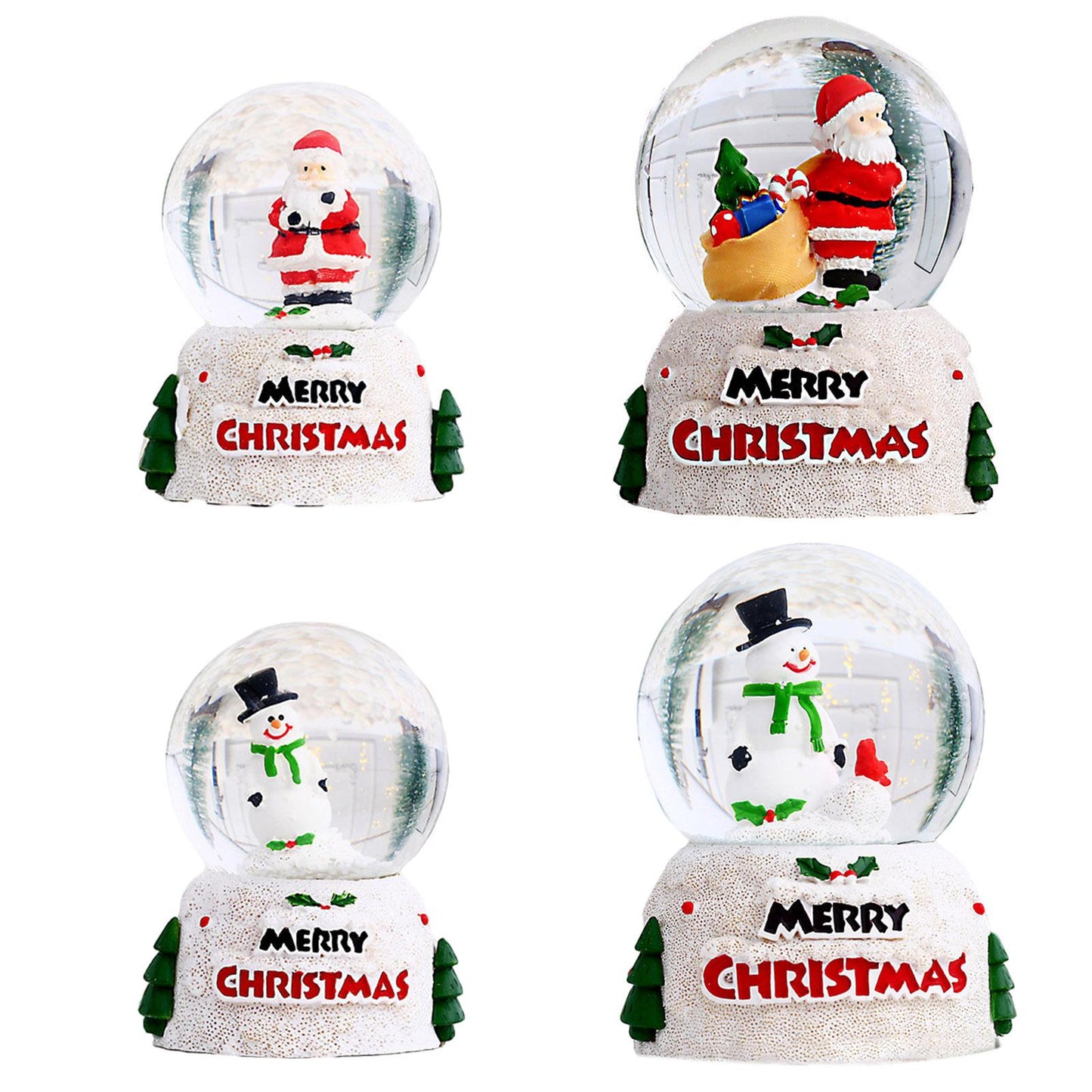 Glowing Christmas Snow Globe Crystal Ball