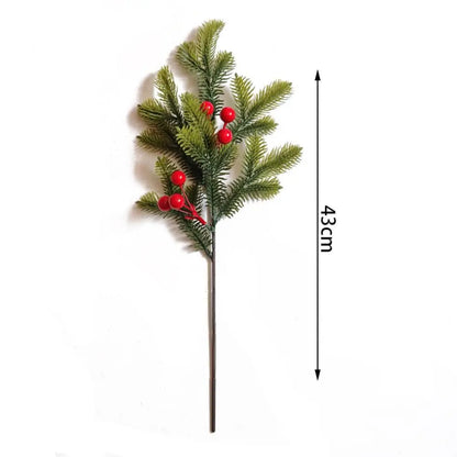 Elegant Seasonal Decor - Green Artificial Pine Branch Christmas Tree