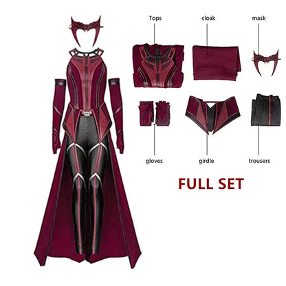 Scarlet Cosplay Witch Maximoff Wanda Vision Cosplay Costume