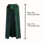 Medieval Black Hooded Cloak Adult Kid Unisex