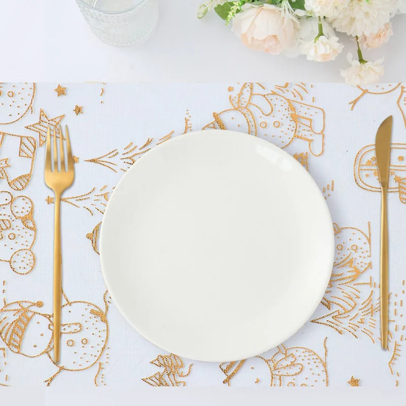 Golden Table Runner