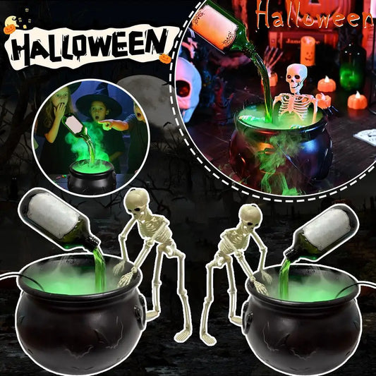 Halloween Mist Maker Fogger Witch Cauldron
