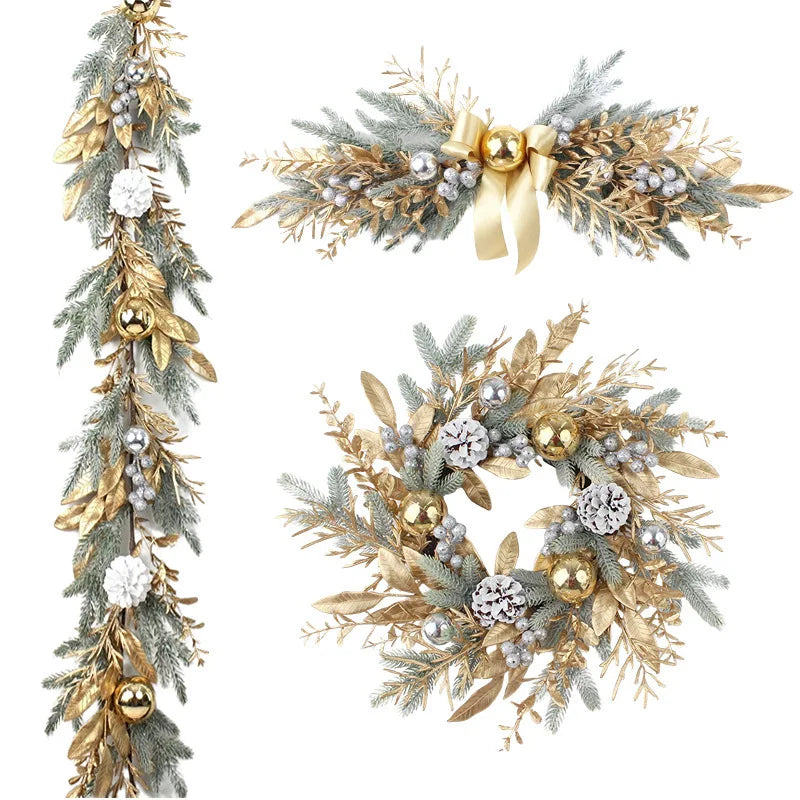 Christmas Wreath - Elegant Seasonal Decor - Decorative Wreath for Home & Holiday