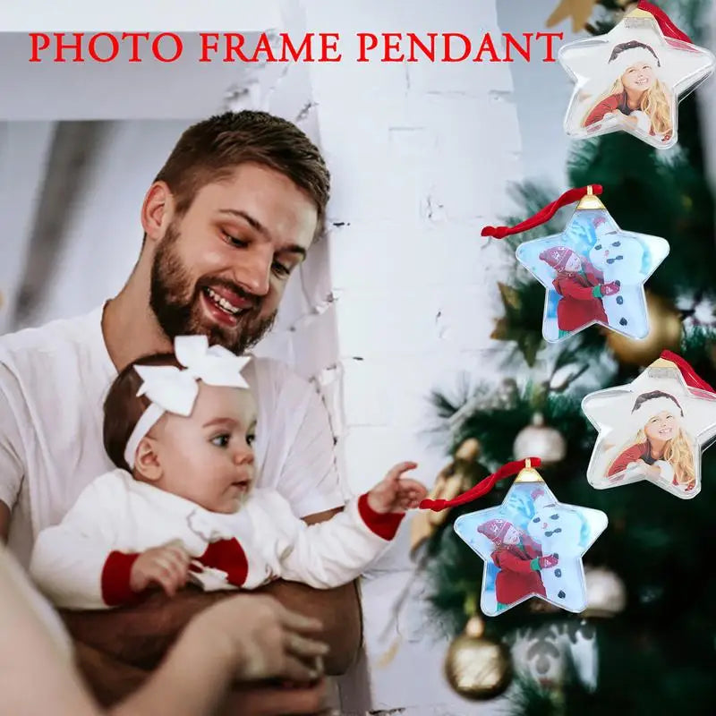 1pc Christmas Photo Insert Bubbles Festive Gift Xmas