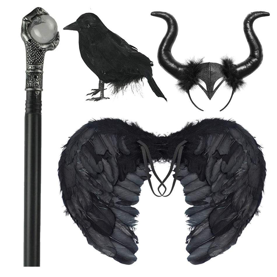 Maleficent Neck Dress Girls