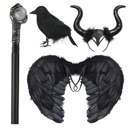 Maleficent Neck Dress Girls