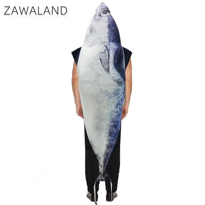 Zawaland Cosplay Fish Costume Funny Halloween Suit