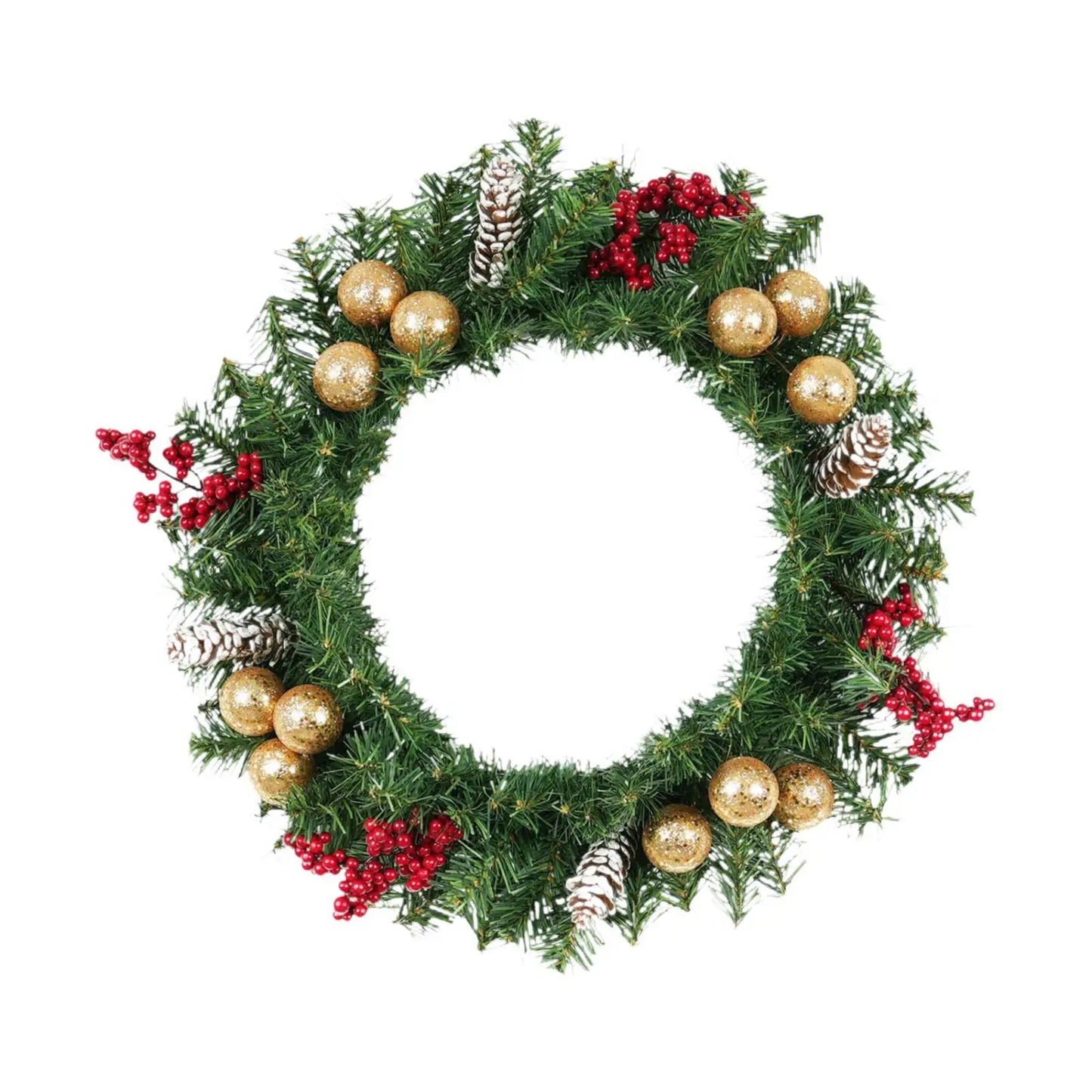 Christmas Wreath - Elegant Seasonal Decor - Decorative Wreath for Home & Holiday