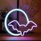 Halloween Bat Spirit LED Neon Wall Decor - USB or Battery Powered