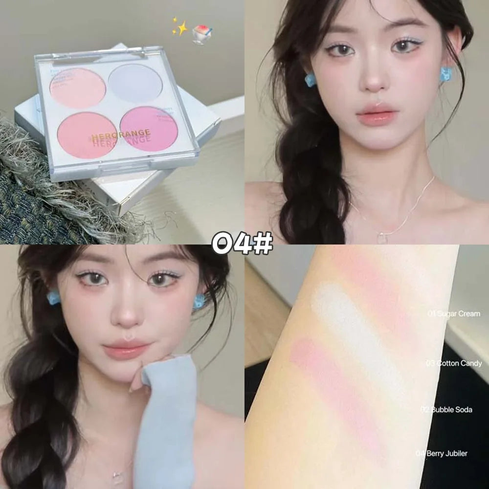 4 Colors Blush Powder Face Makeup