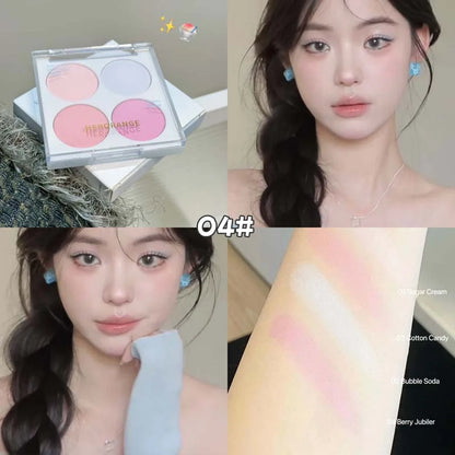 4 Colors Blush Powder Face Makeup