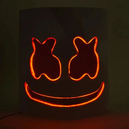 LED DJ Mask Lifelike Marshmello Mask