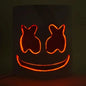 LED DJ Mask Lifelike Marshmello Mask