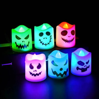 6pcs Halloween Led Ghost Pumpkin