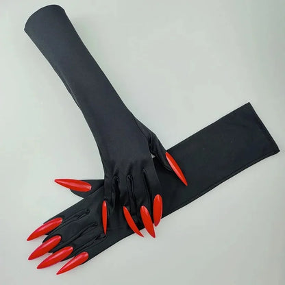Halloween Makeup Ball Witch Red Nail Ghost Cat