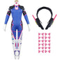 Anime Woman Jumpsuit Tights Dva Cosplay Costume