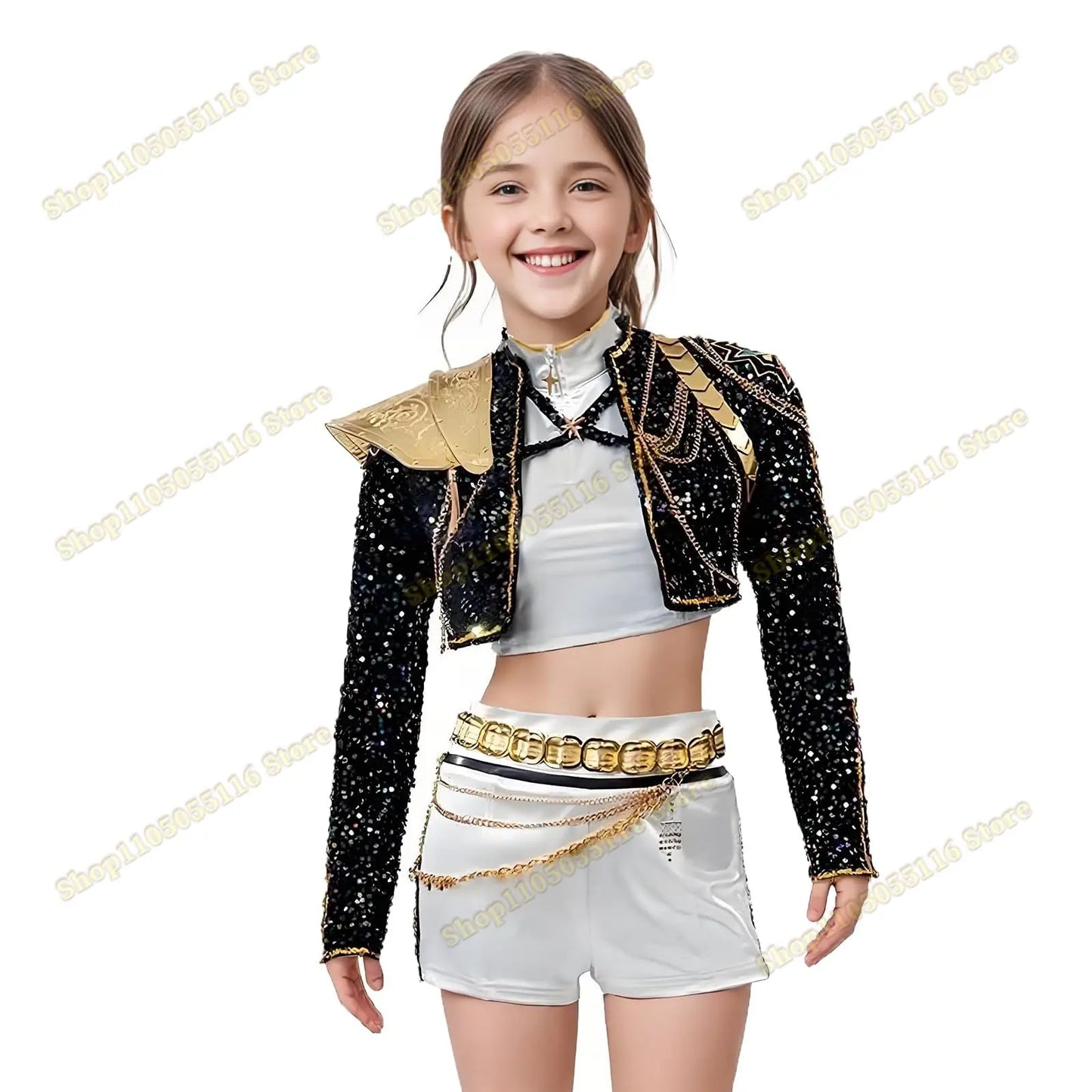 KPop Zoey Cosplay Costume Wig Shoes