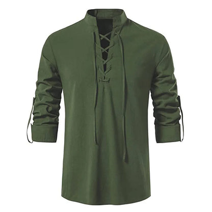 Mens Pirate Shirt Viking Retro Renaissance