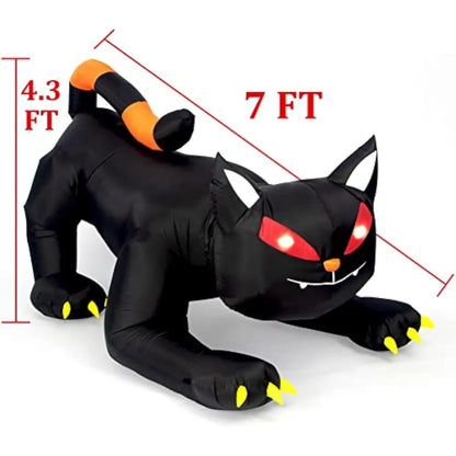 Halloween Inflatable 1.8m Black Cat Toy