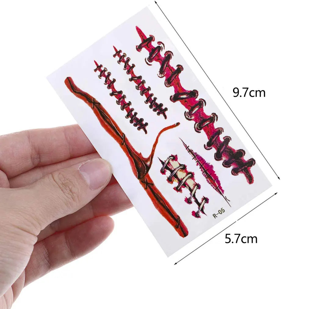 Fake Bloody Wound Temporary Tattoo Sticker 30pcs/Set - Festivewarehouse™