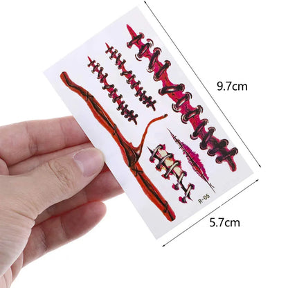 Fake Bloody Wound Temporary Tattoo Sticker 30pcs/Set - Festivewarehouse™