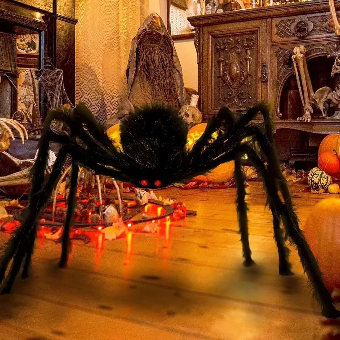 30cm/50cm/75cm/90cm/125cm/150cm/200cm Halloween Giant Black Spider