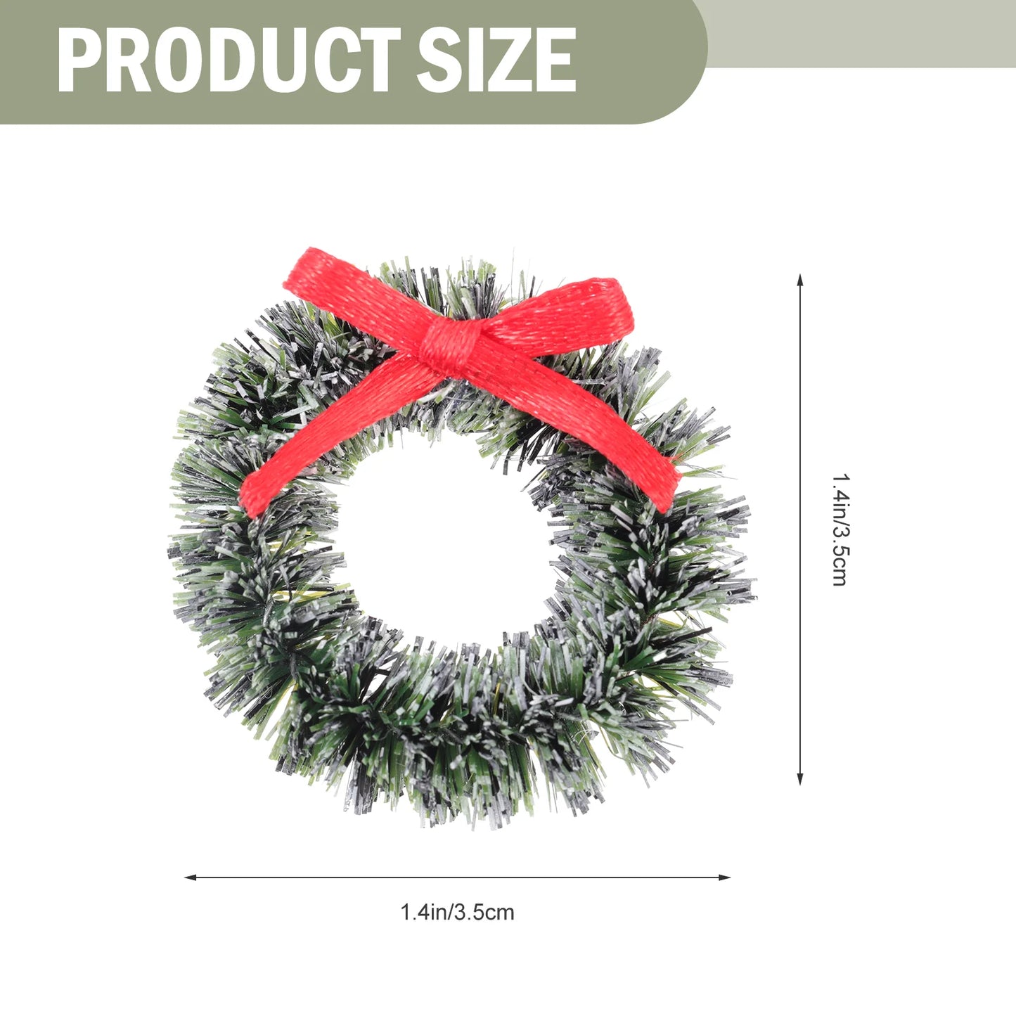 20 Pcs Small Christmas Tree Wreath