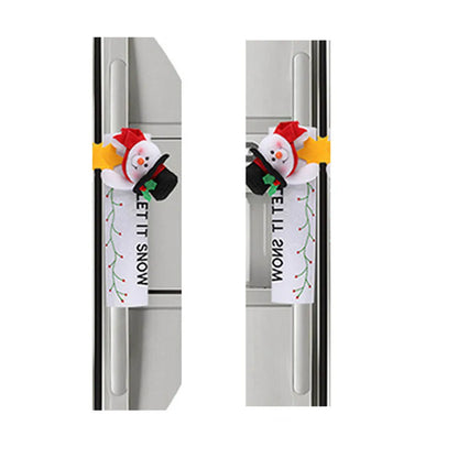 Christmas Refrigerator Door Handle Covers